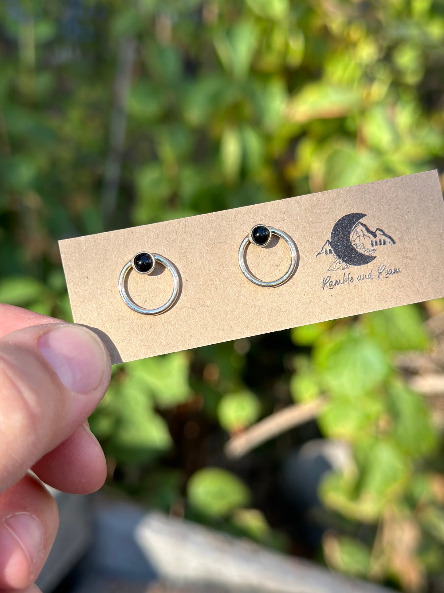 Circle Stud Earrings