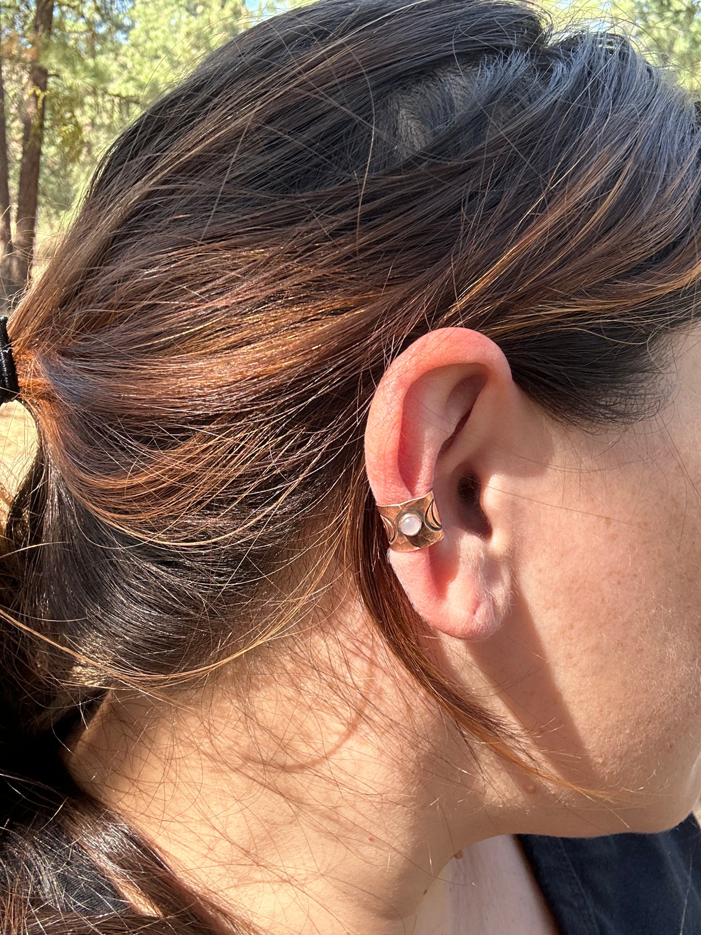 Copper ear cuff