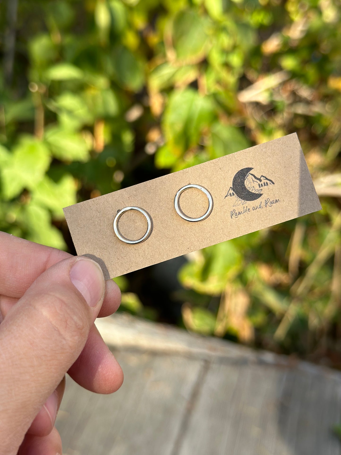 Circle Stud Earrings