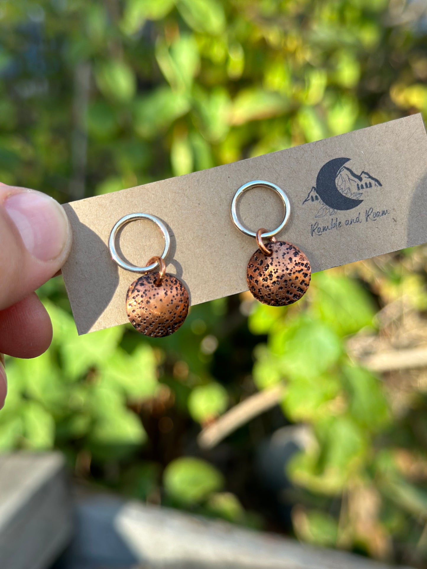 Circle Stud Earrings