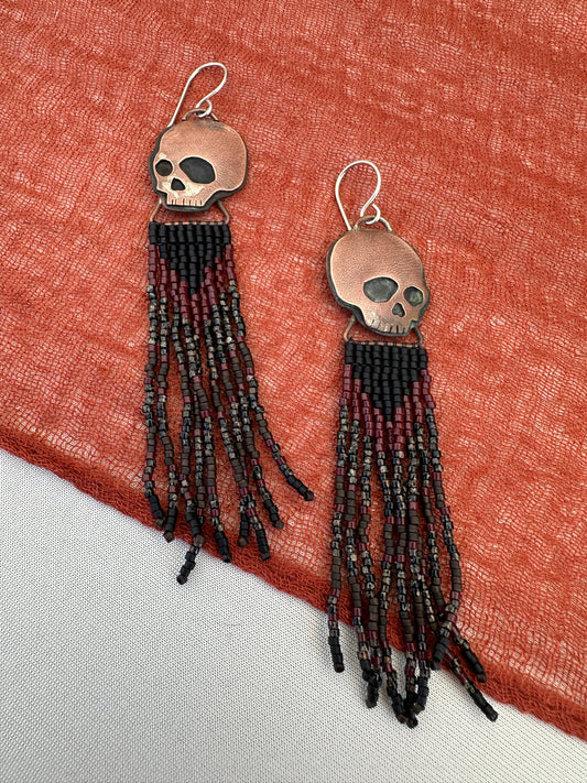 Skull Beaded Fringe